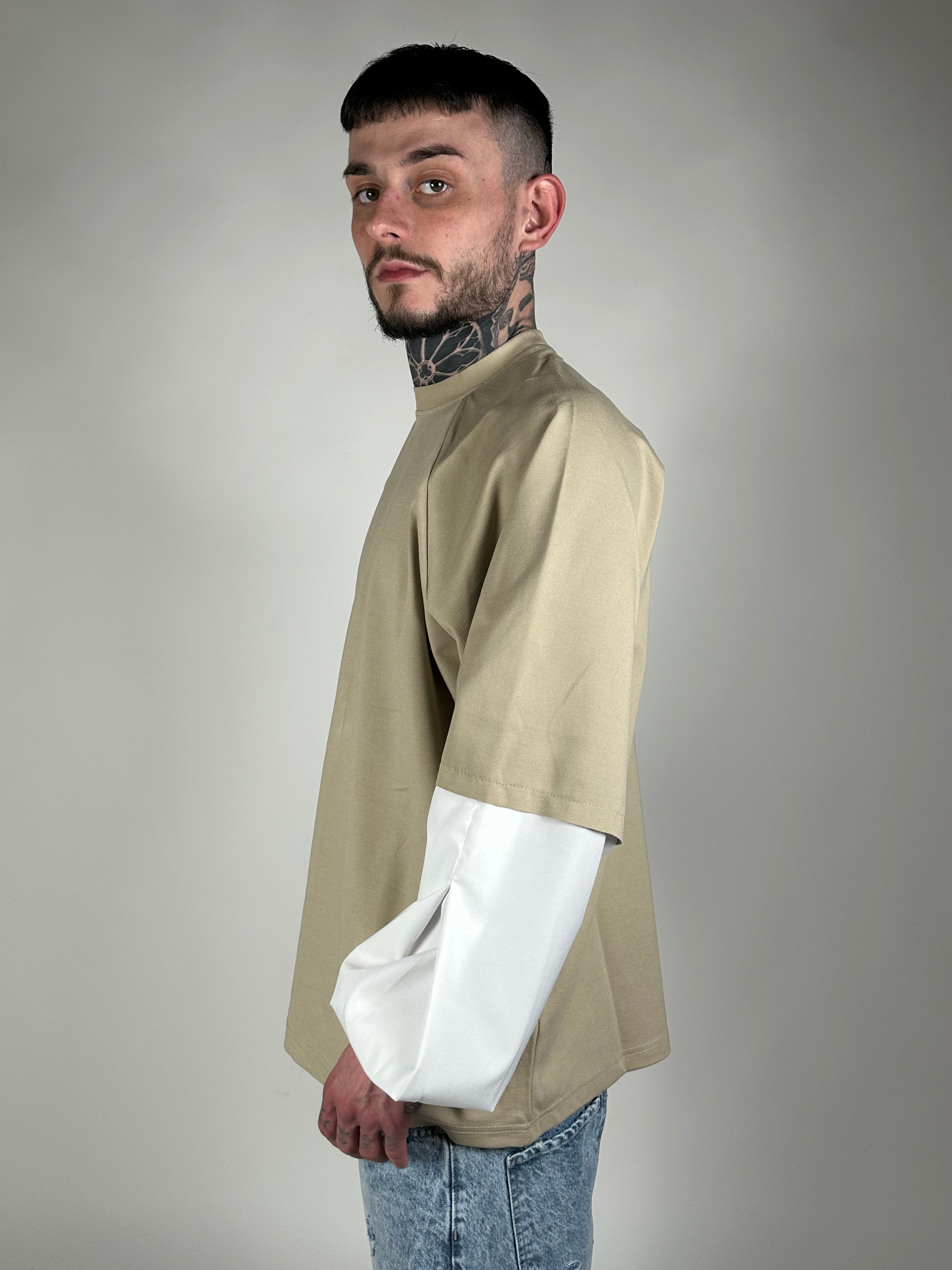 T-SHIRT PUFF BEIGE MYAMY