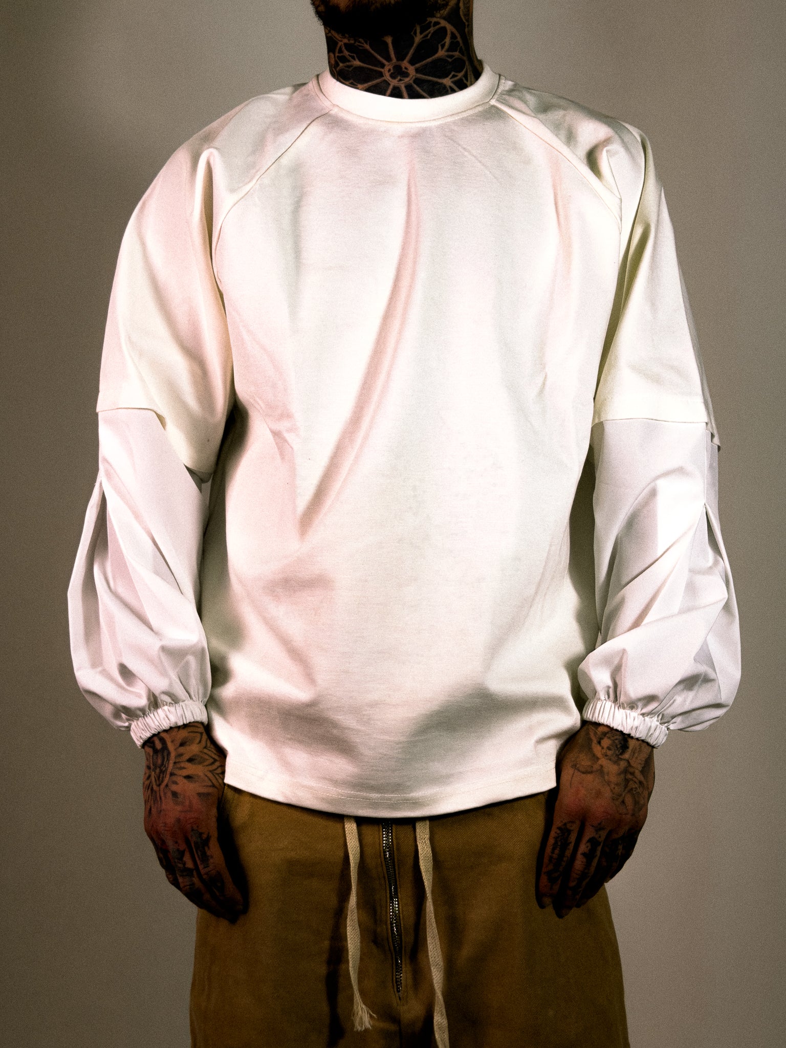LONGSLEEVE PUFF WHITE