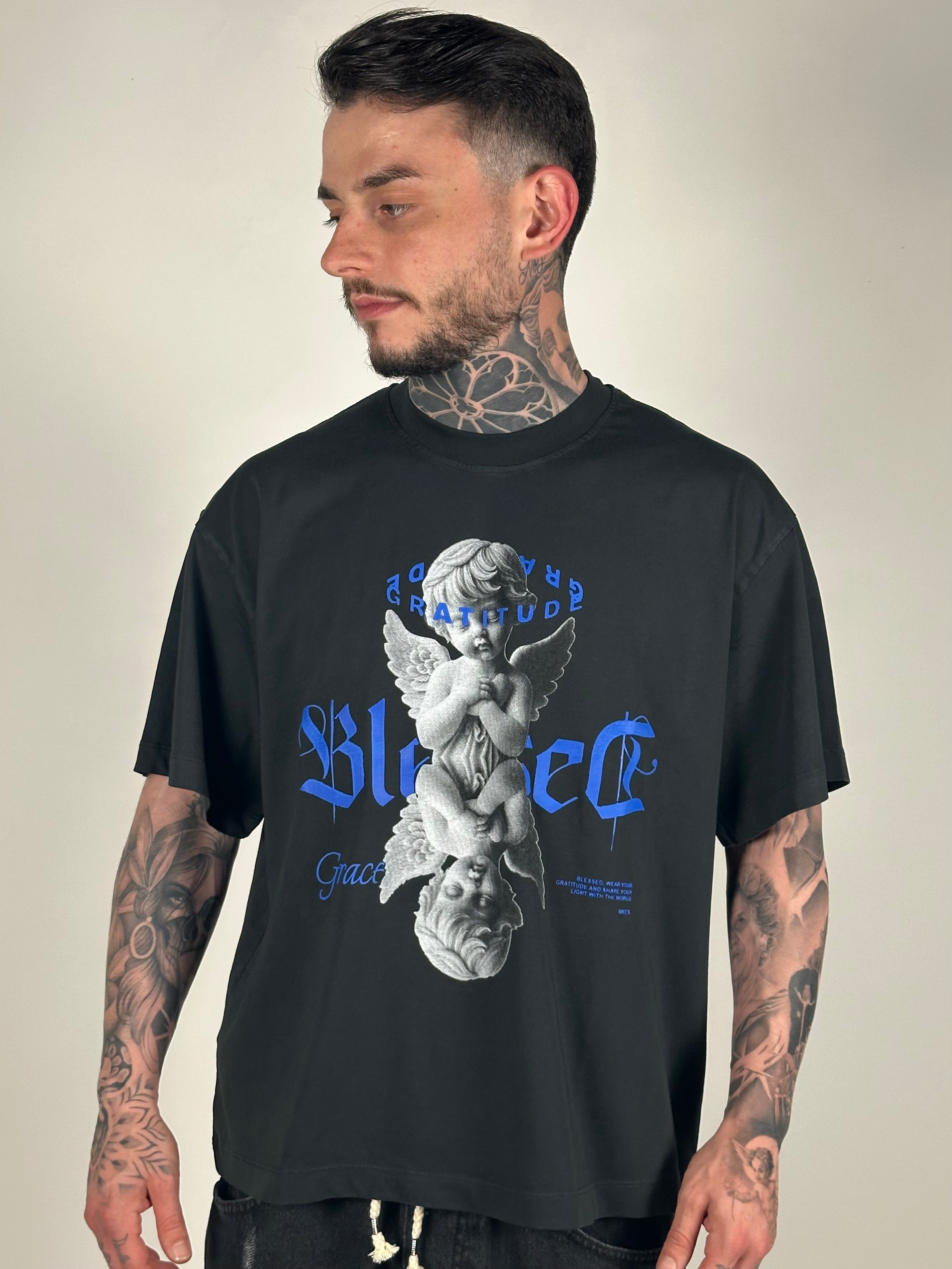 T-SHIRT ANGEL BLACK CIRCUS