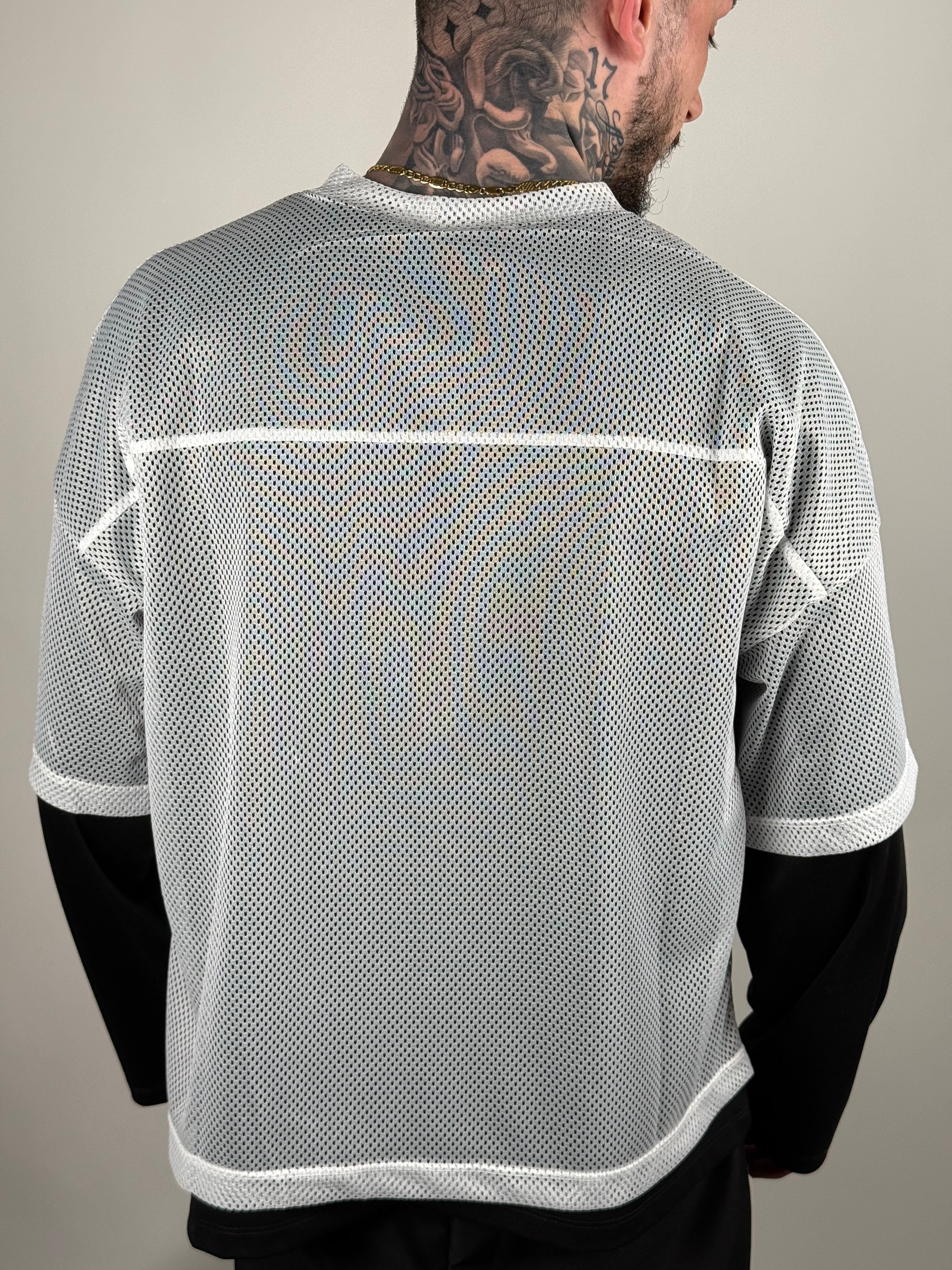 T-SHIRT RETE BIANCA