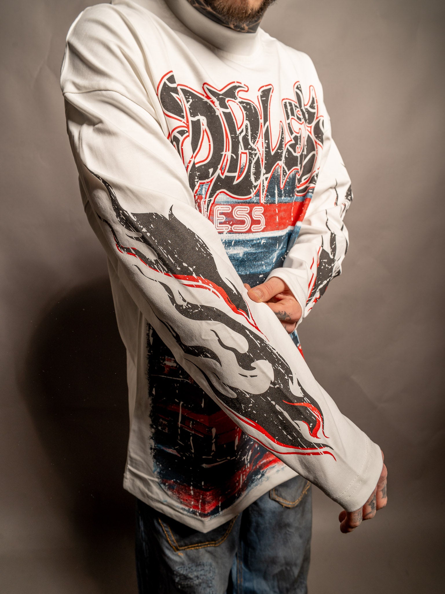 LONG SLEEVE FUEL WHITE