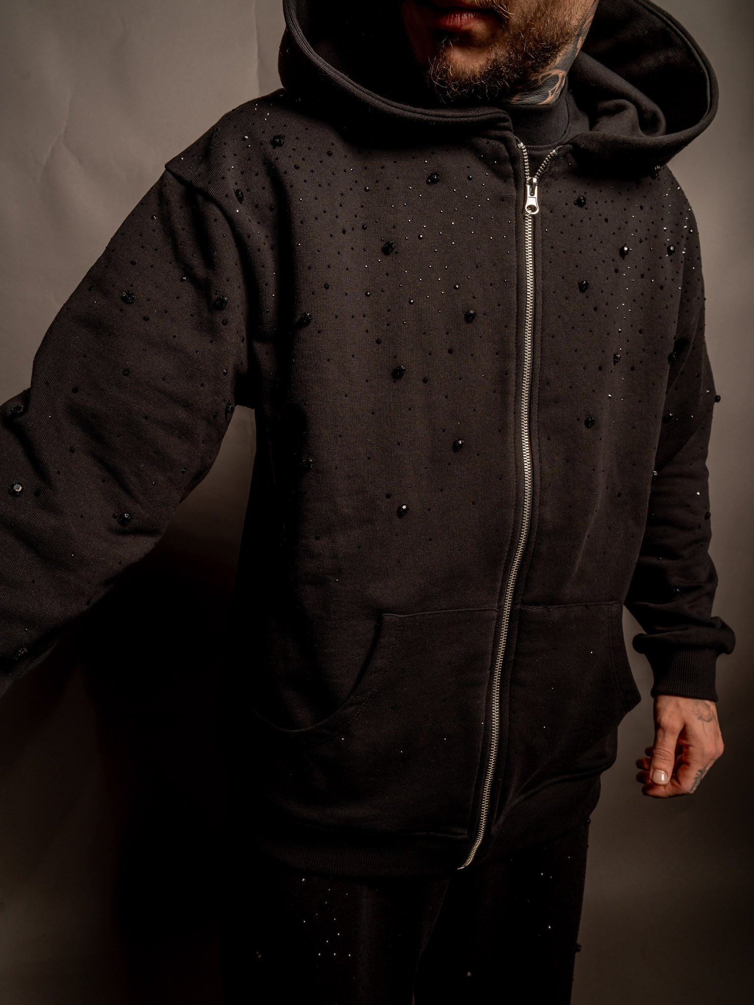 HOODIE BLACK STARRY