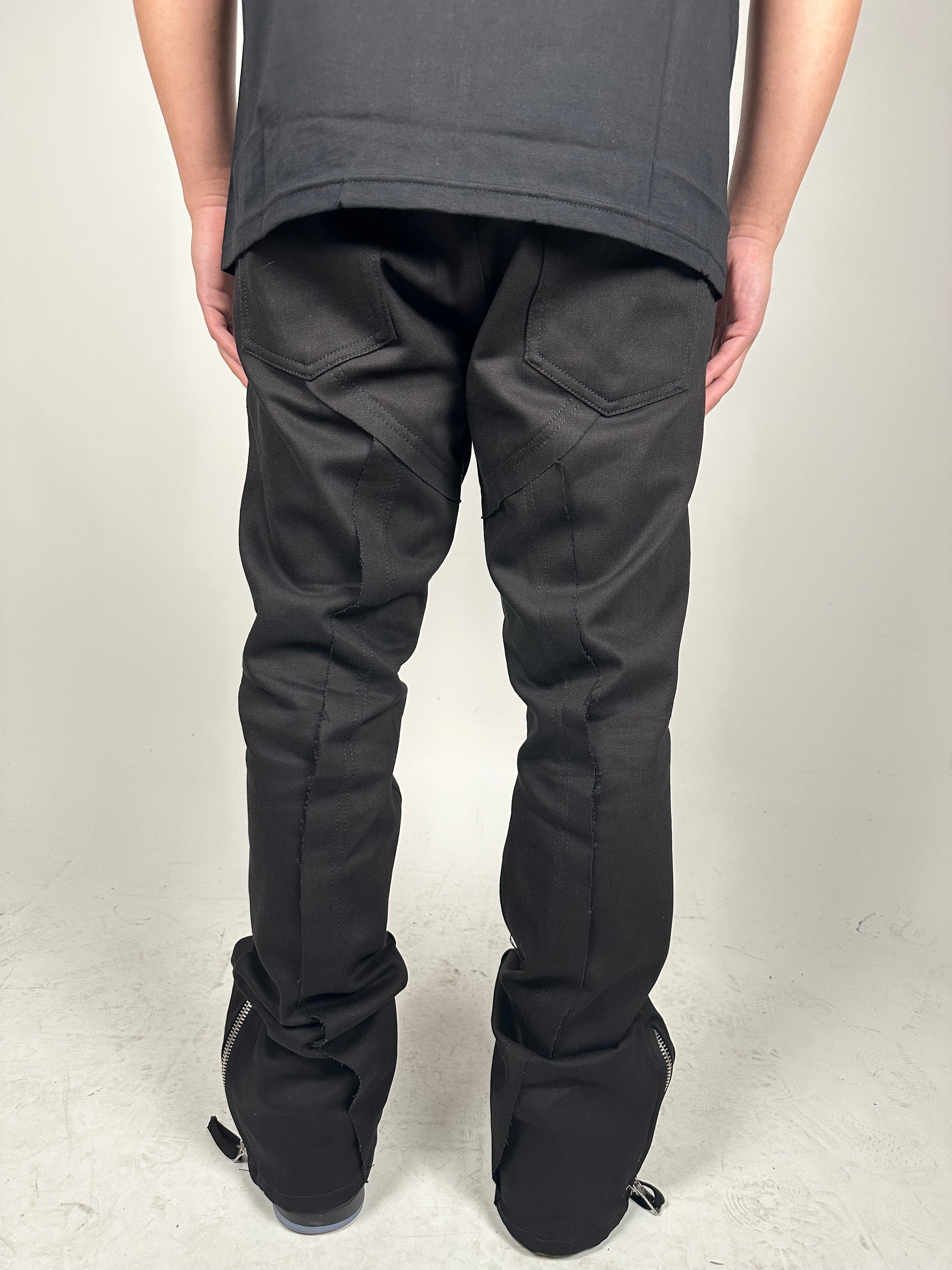 PANTALONE FLARE ZIP