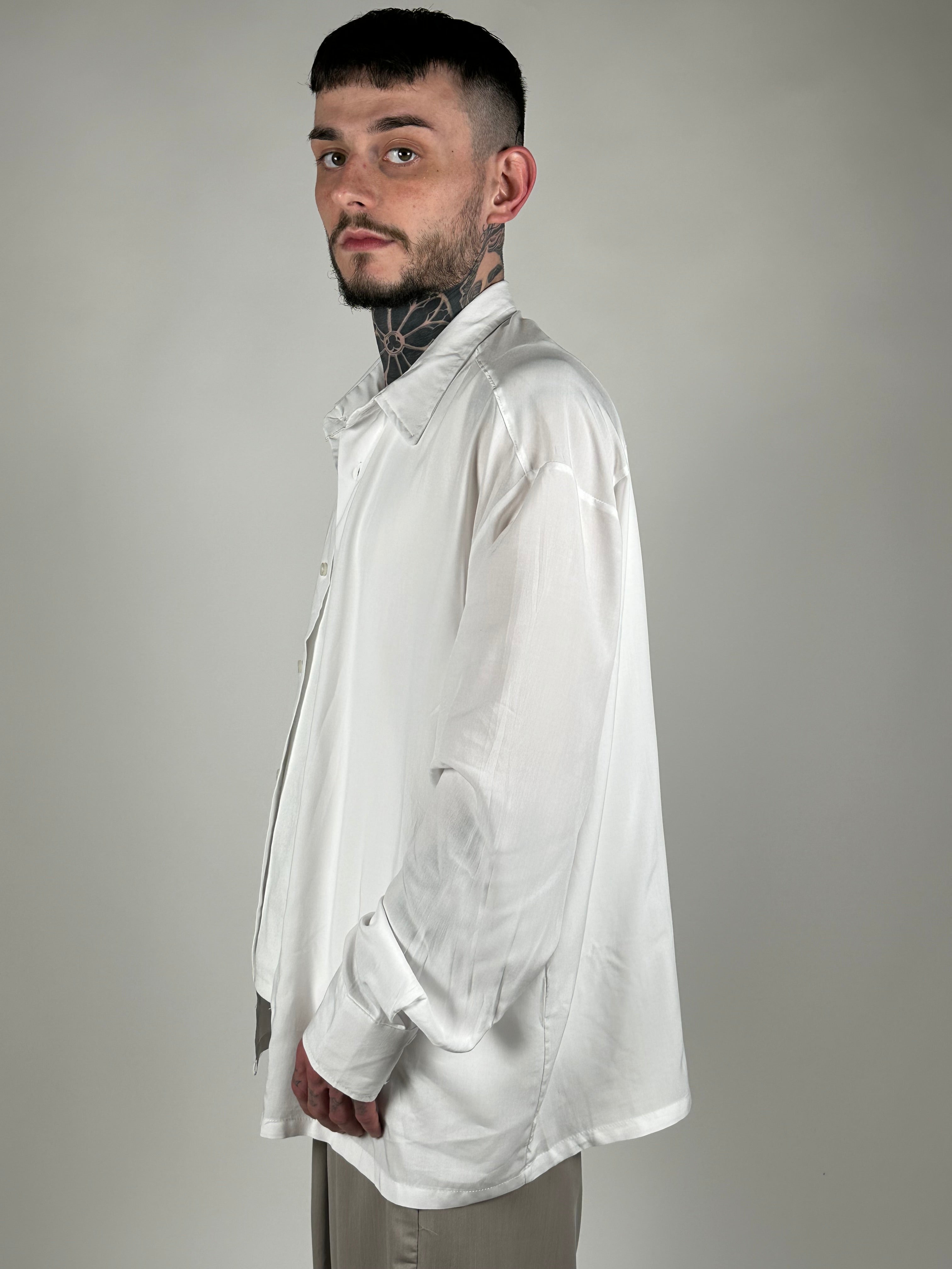 CAMICIA OVER BASIC BIANCA