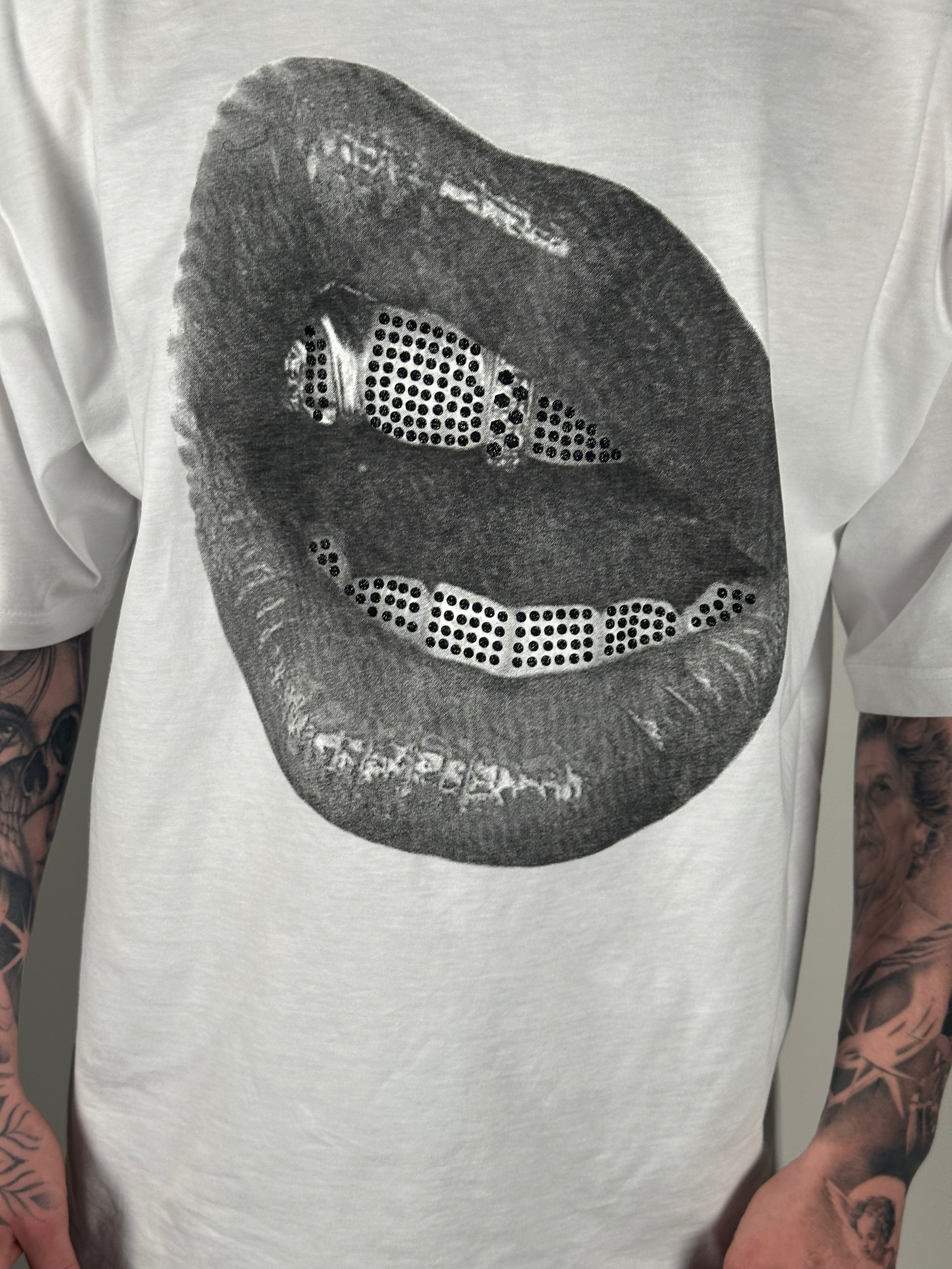 T-SHIRT LIP WHITE