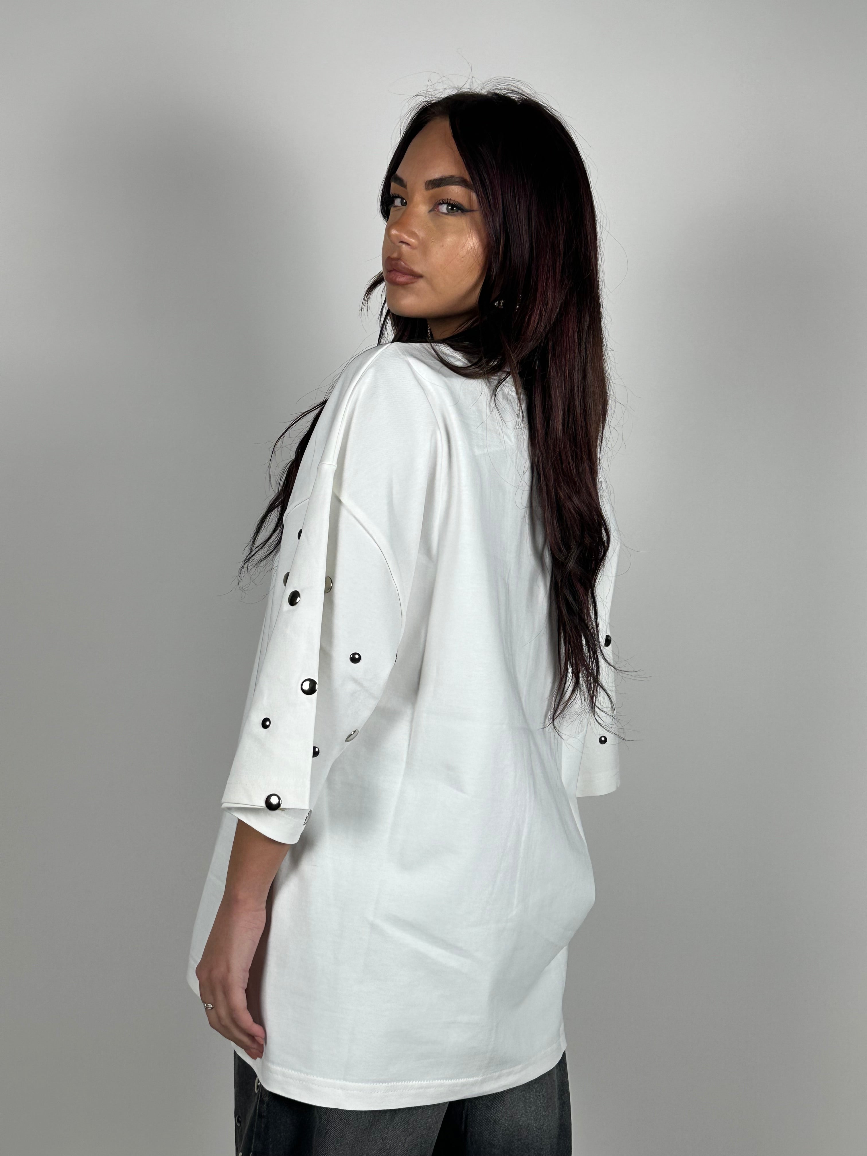 (T-SHIRT BORCHIE BIANCA