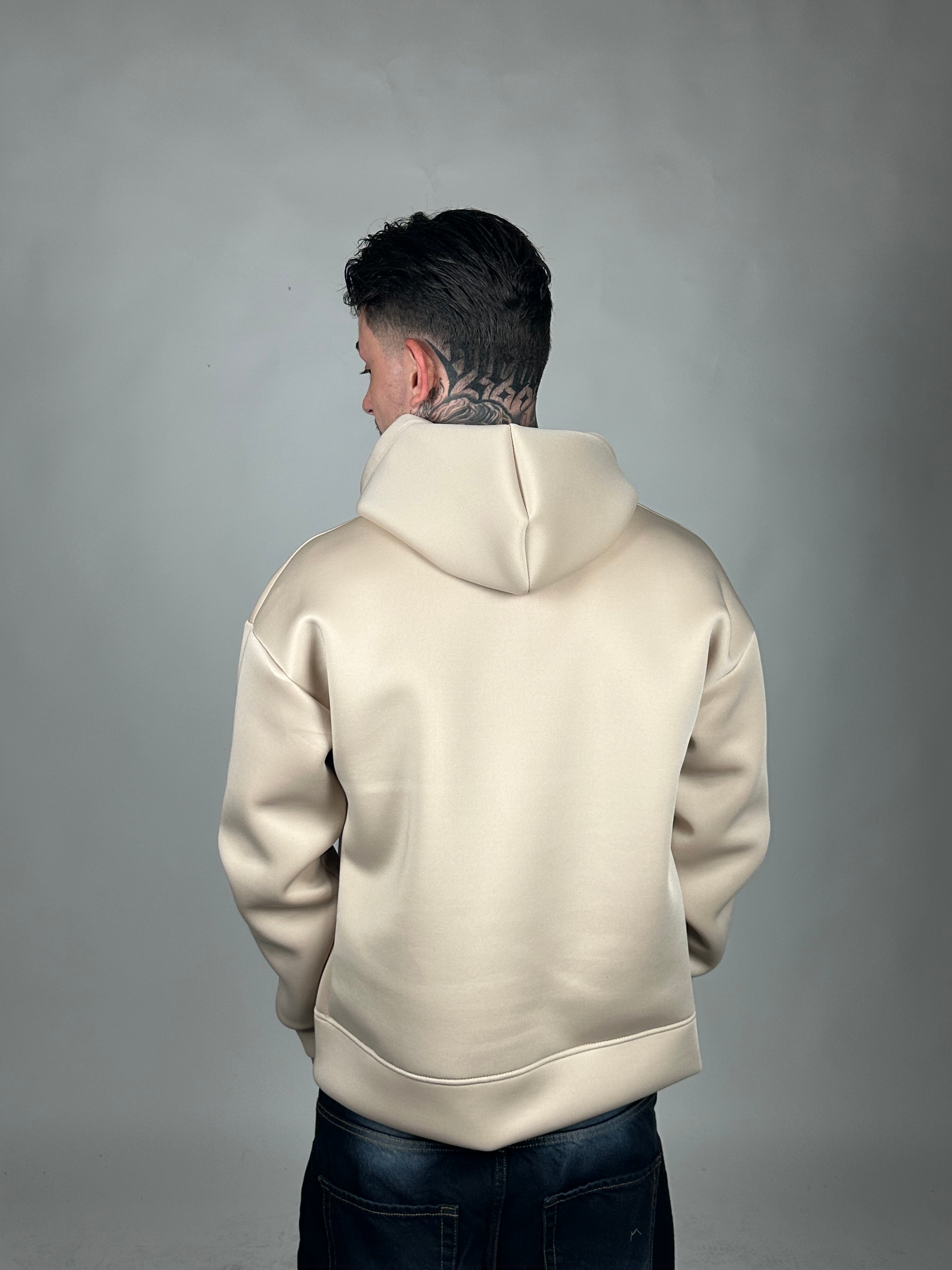 HOODIE SCUBA BEJE
