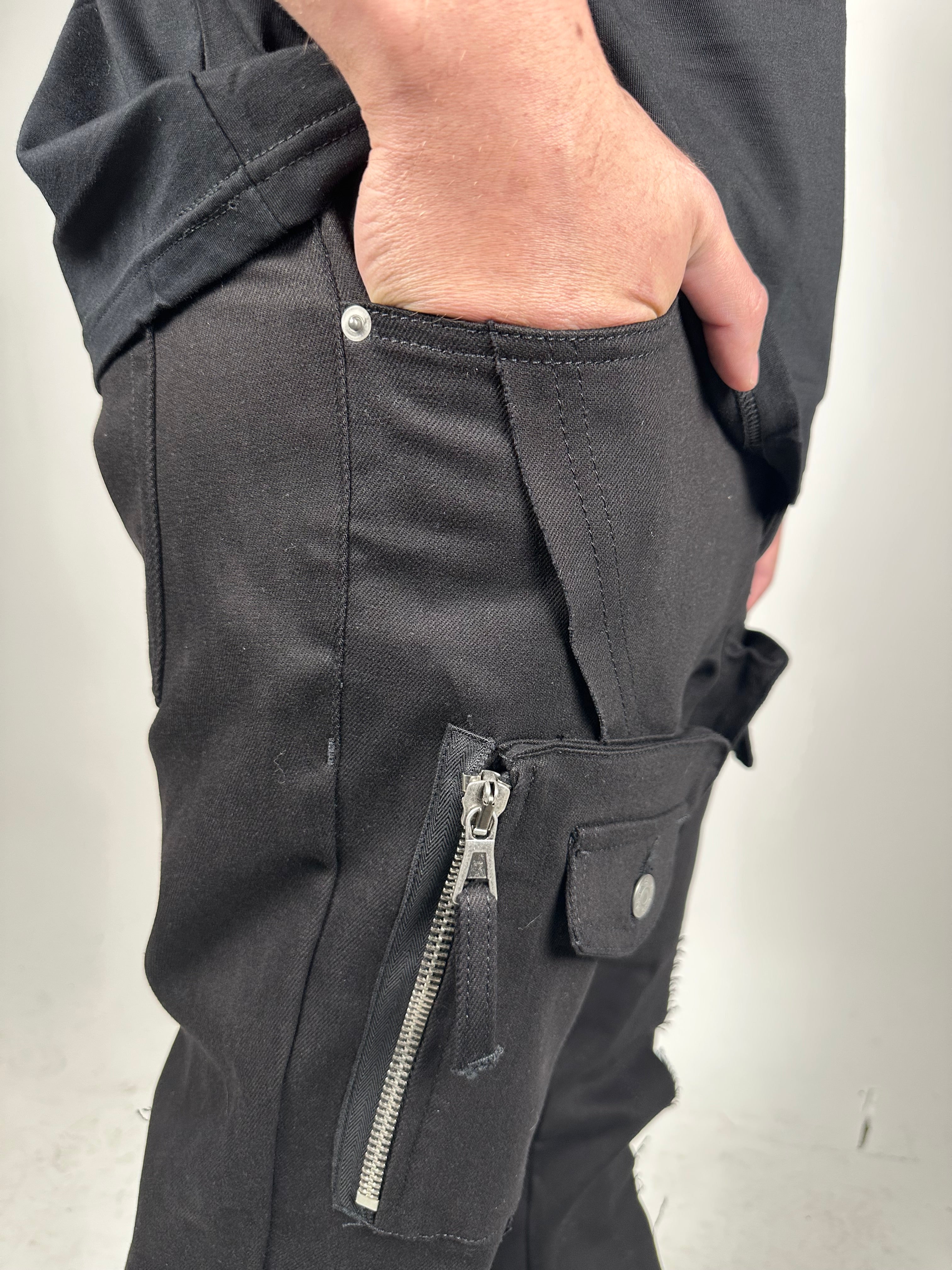 PANTALONE FLARE ZIP