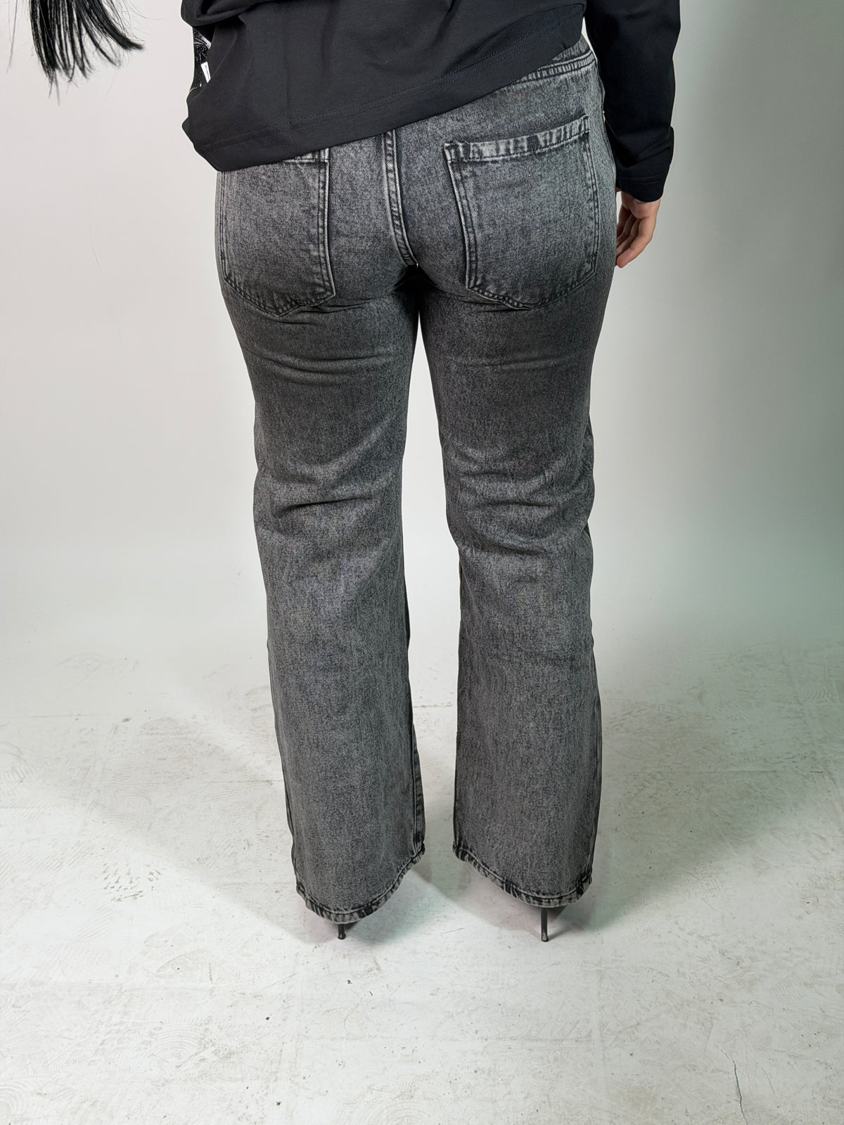 JEANS FLARE STRASS