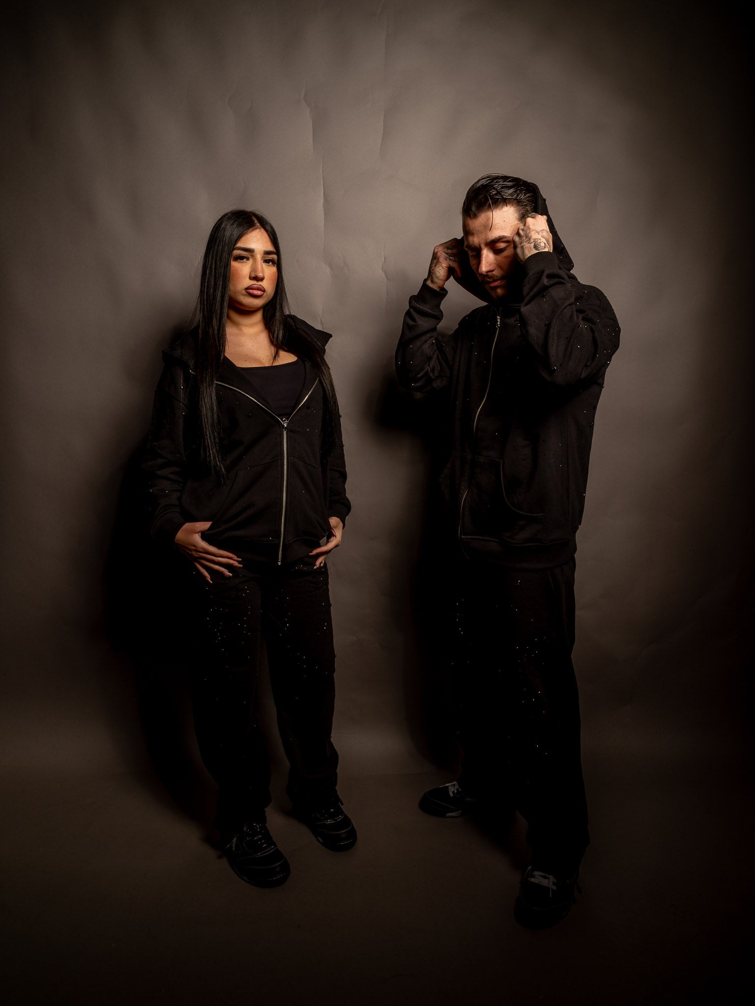 TRACK SUIT BLACK STARRY