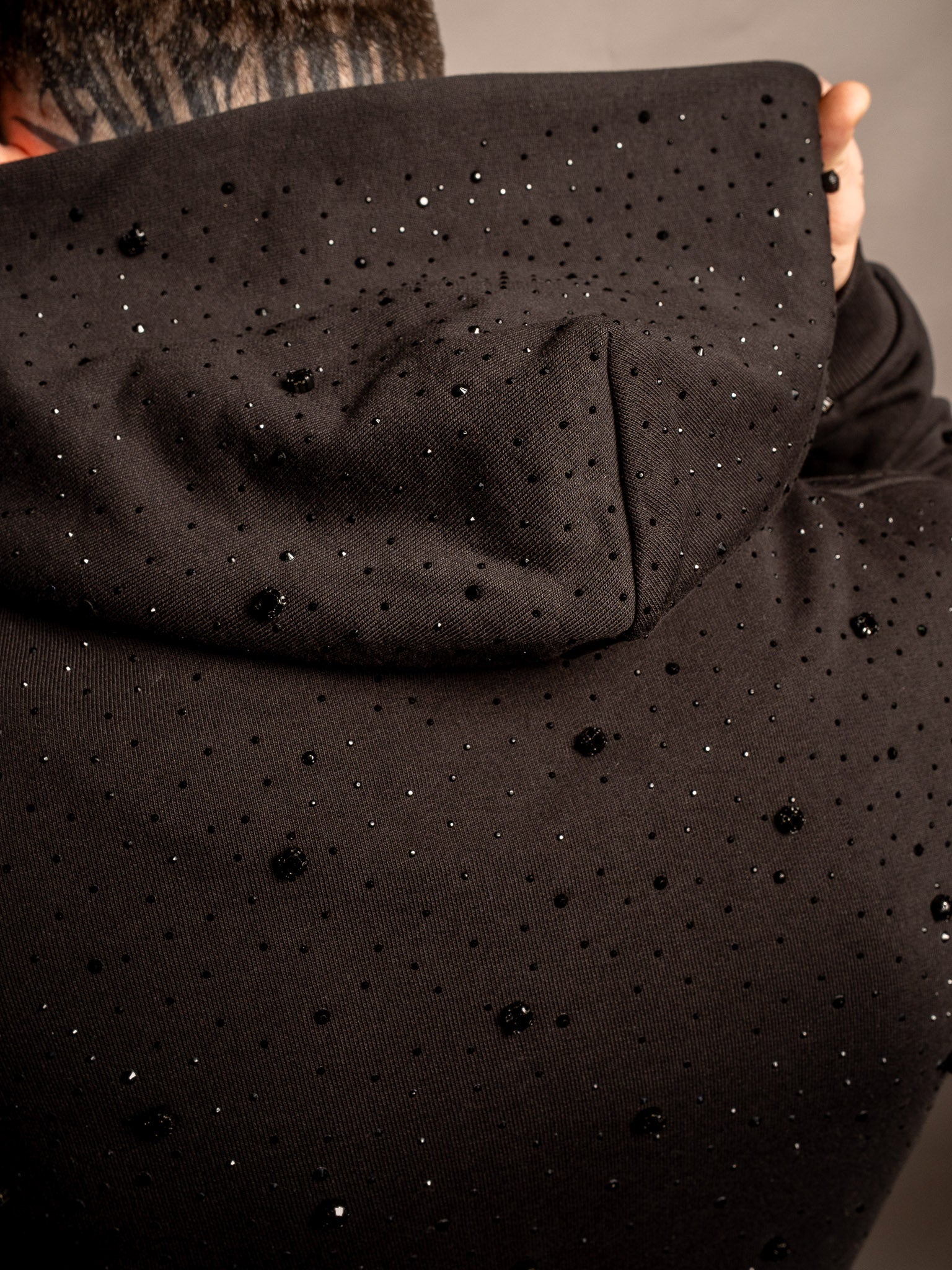 HOODIE  BLACK STARRY
