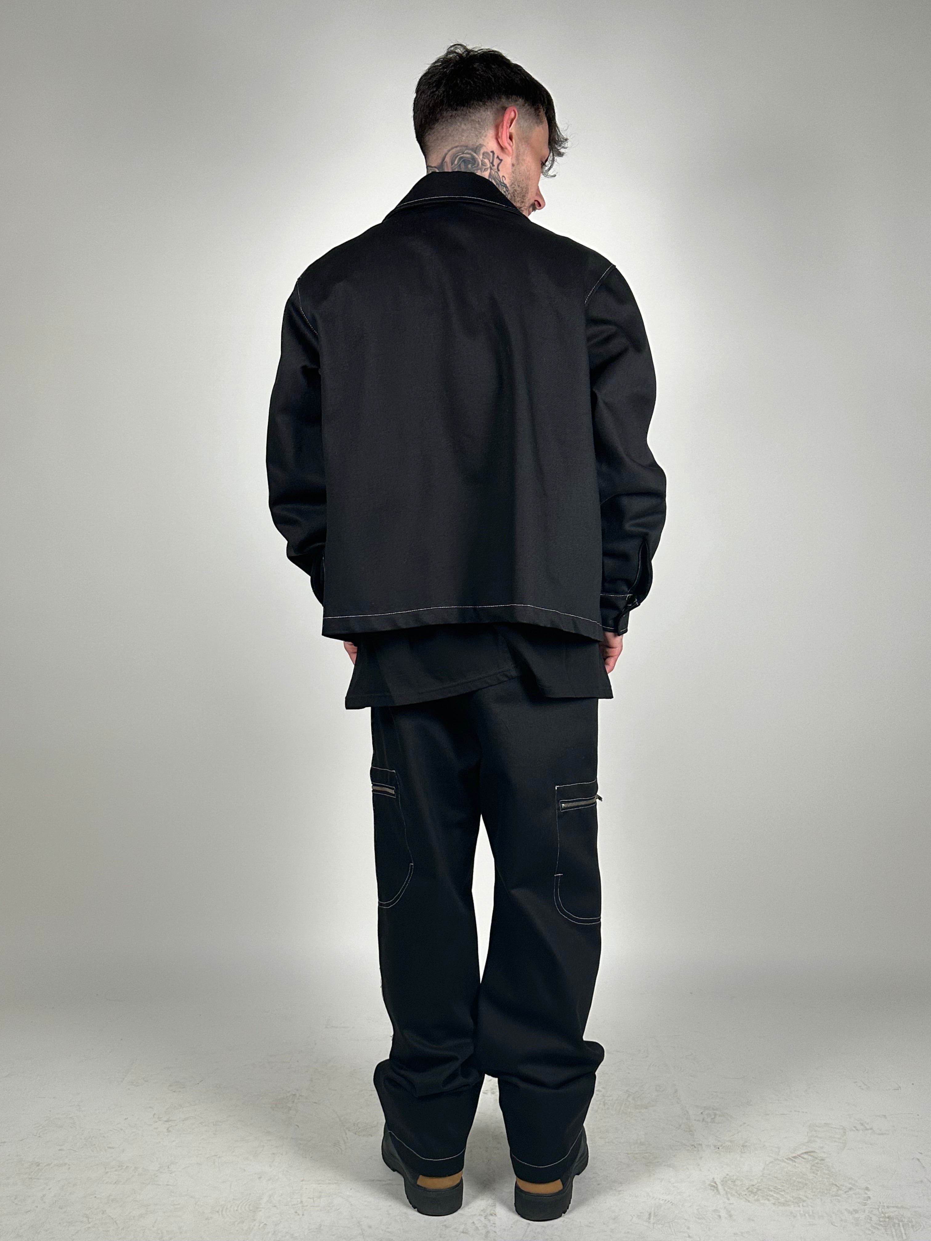 COORDINATO IN DENIM BLACK