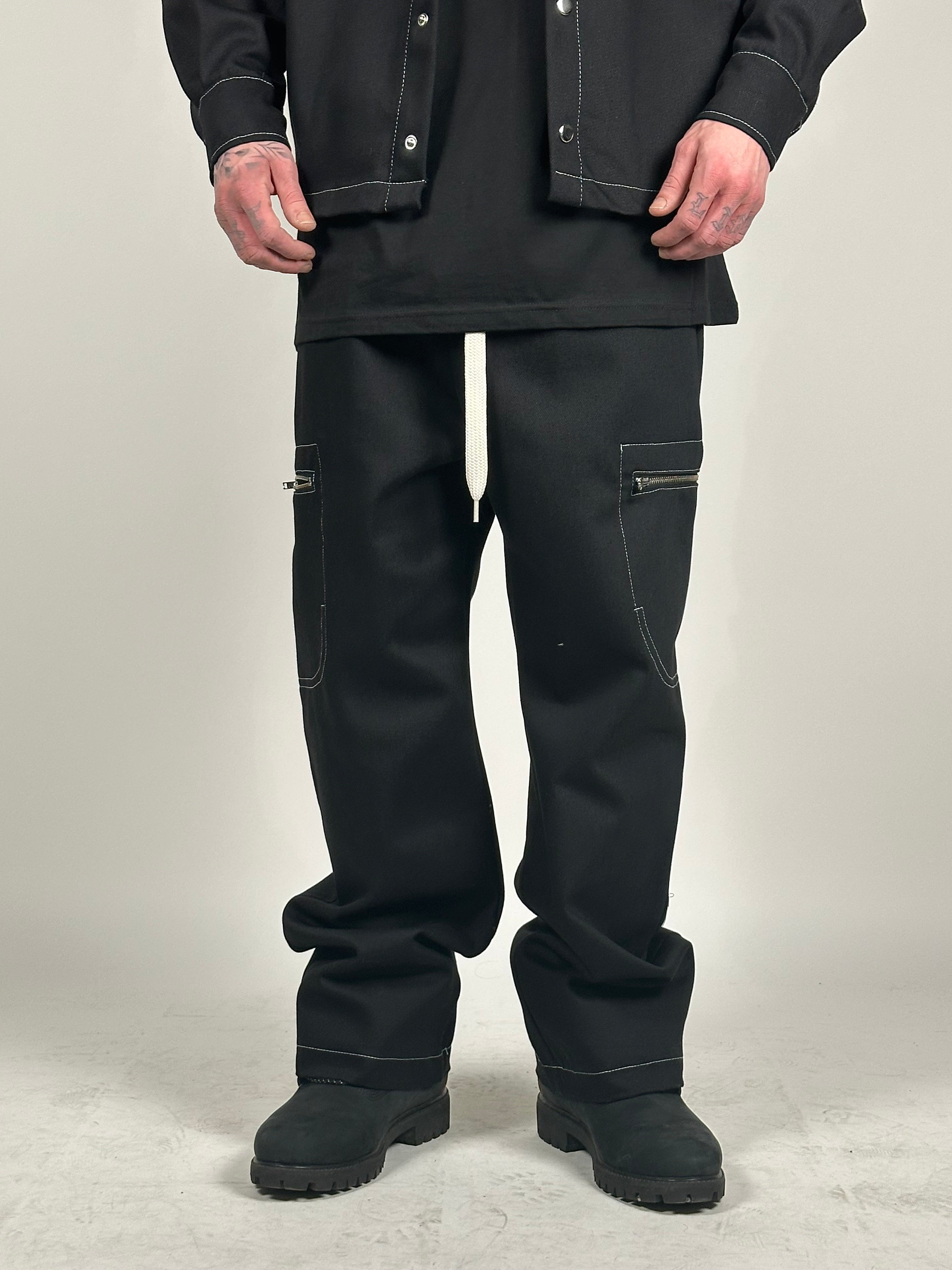 COORDINATO IN DENIM BLACK
