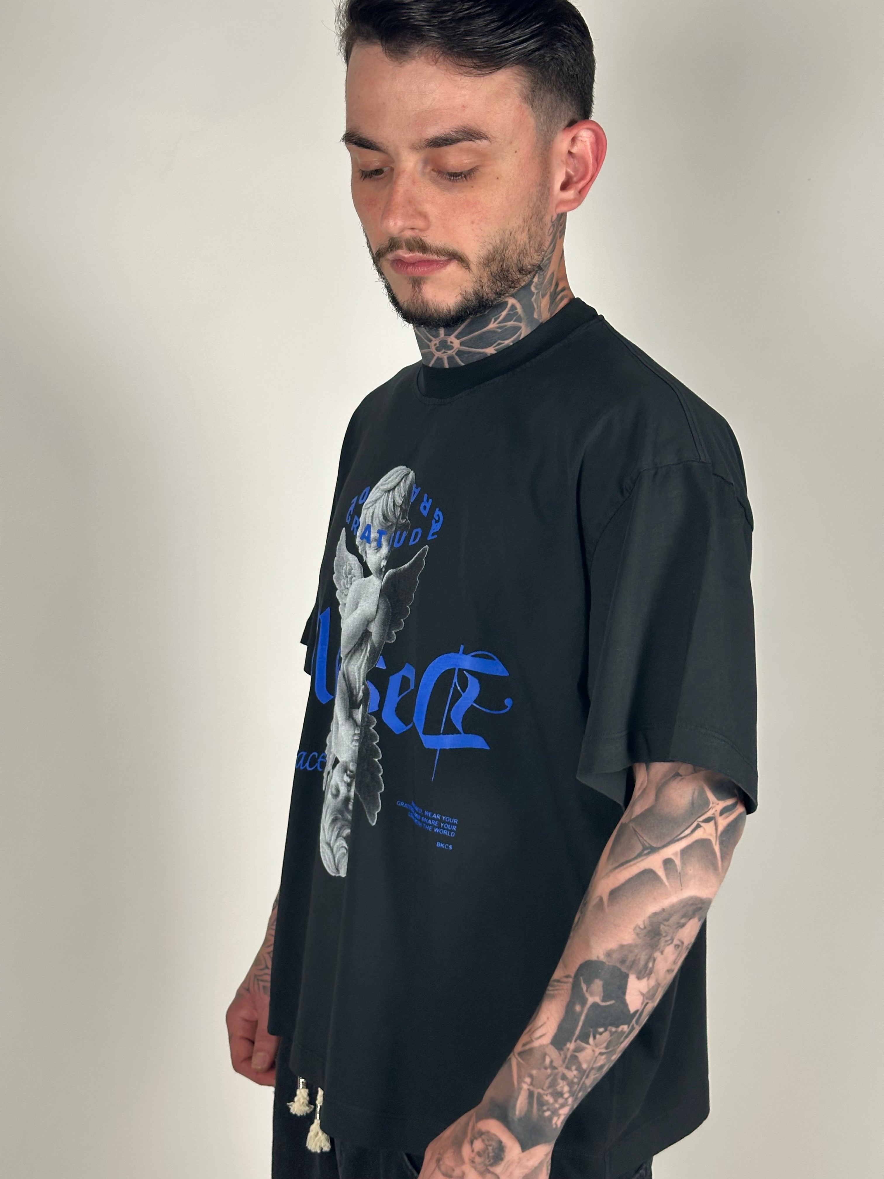 T-SHIRT ANGEL BLACK CIRCUS