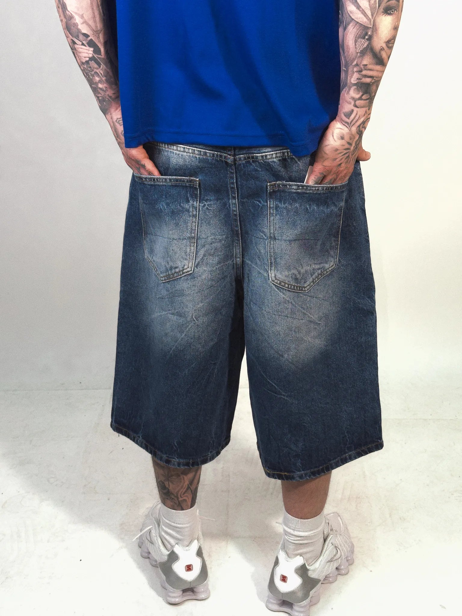 JORTS DENIM BLU