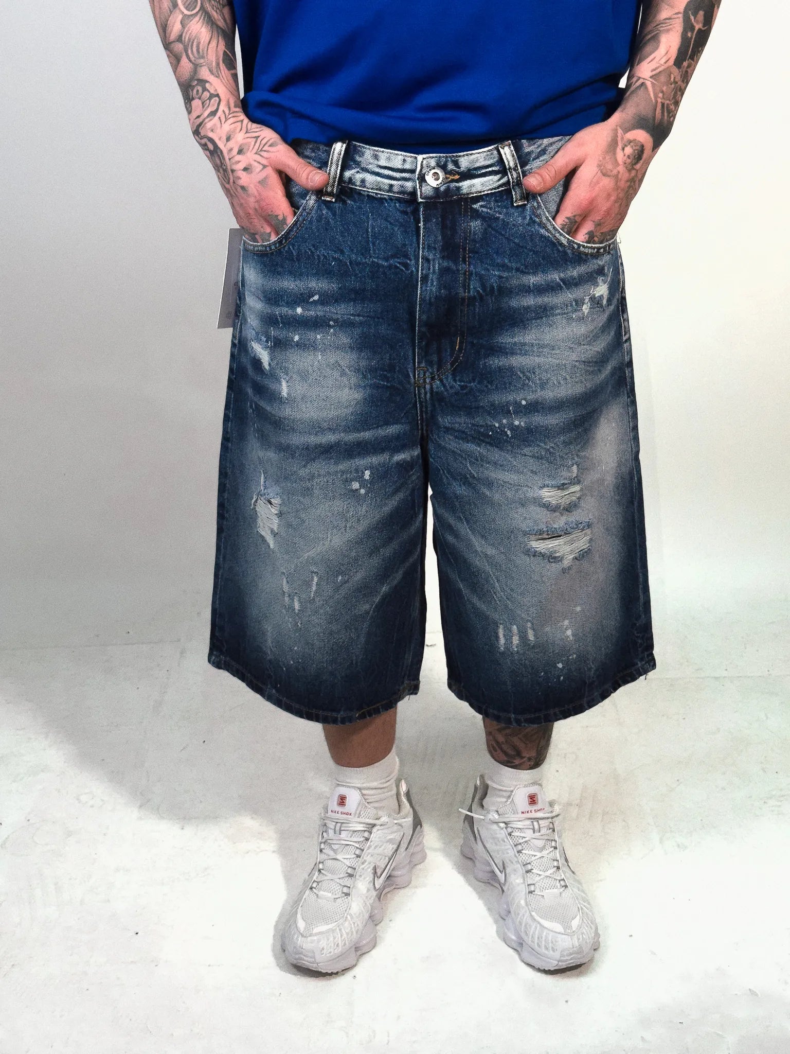 JORTS DENIM BLU