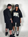 SHORT MULTIZIP BLACK