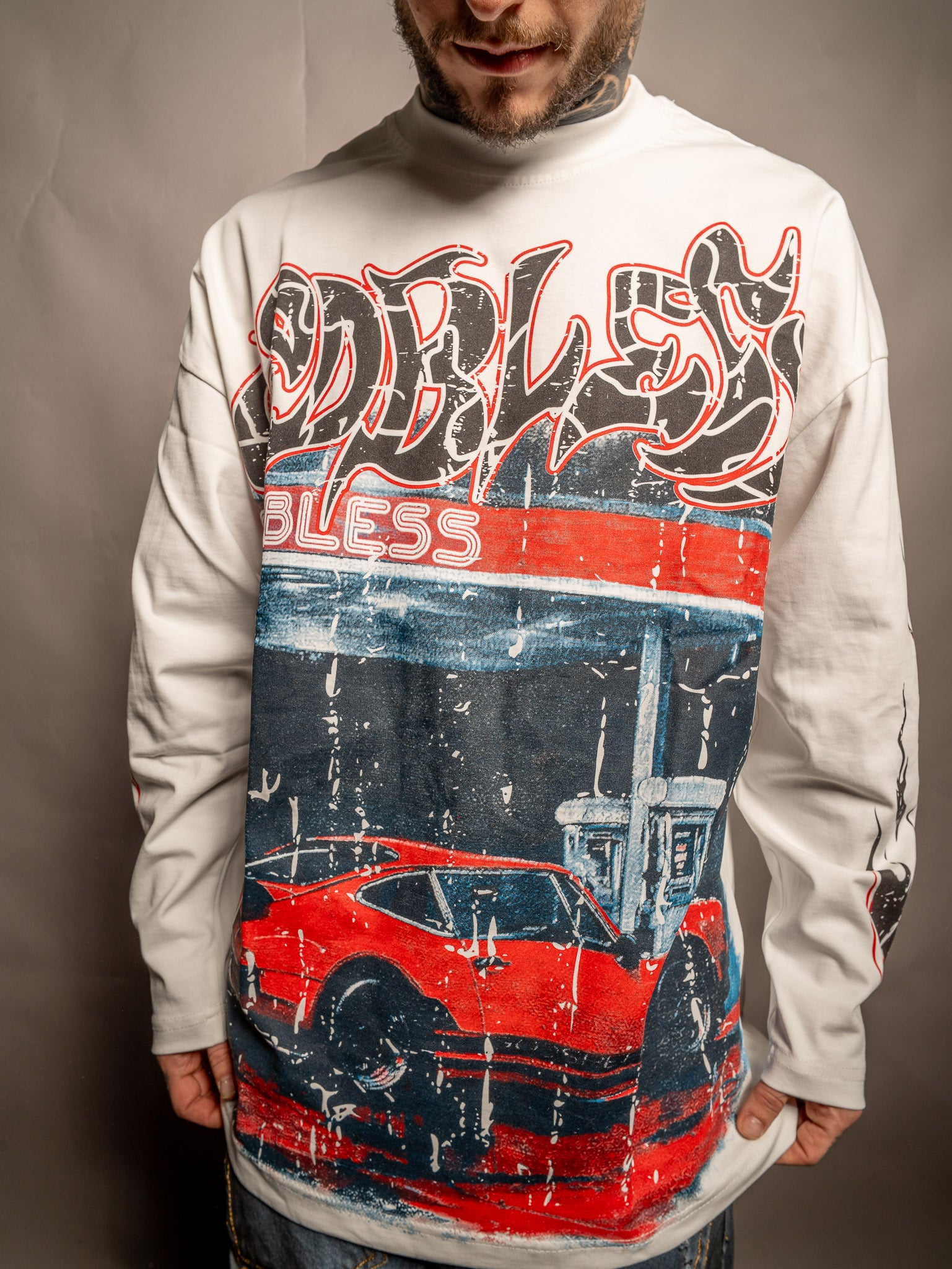 LONG SLEEVE FUEL WHITE