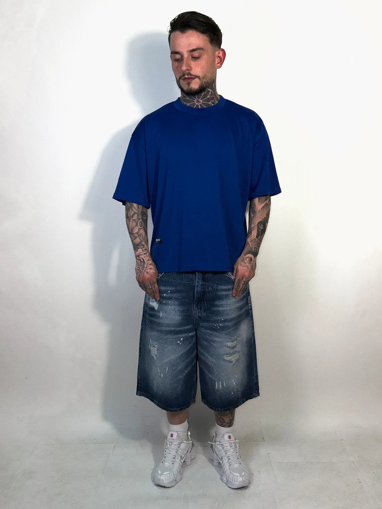 JORTS DENIM BLU