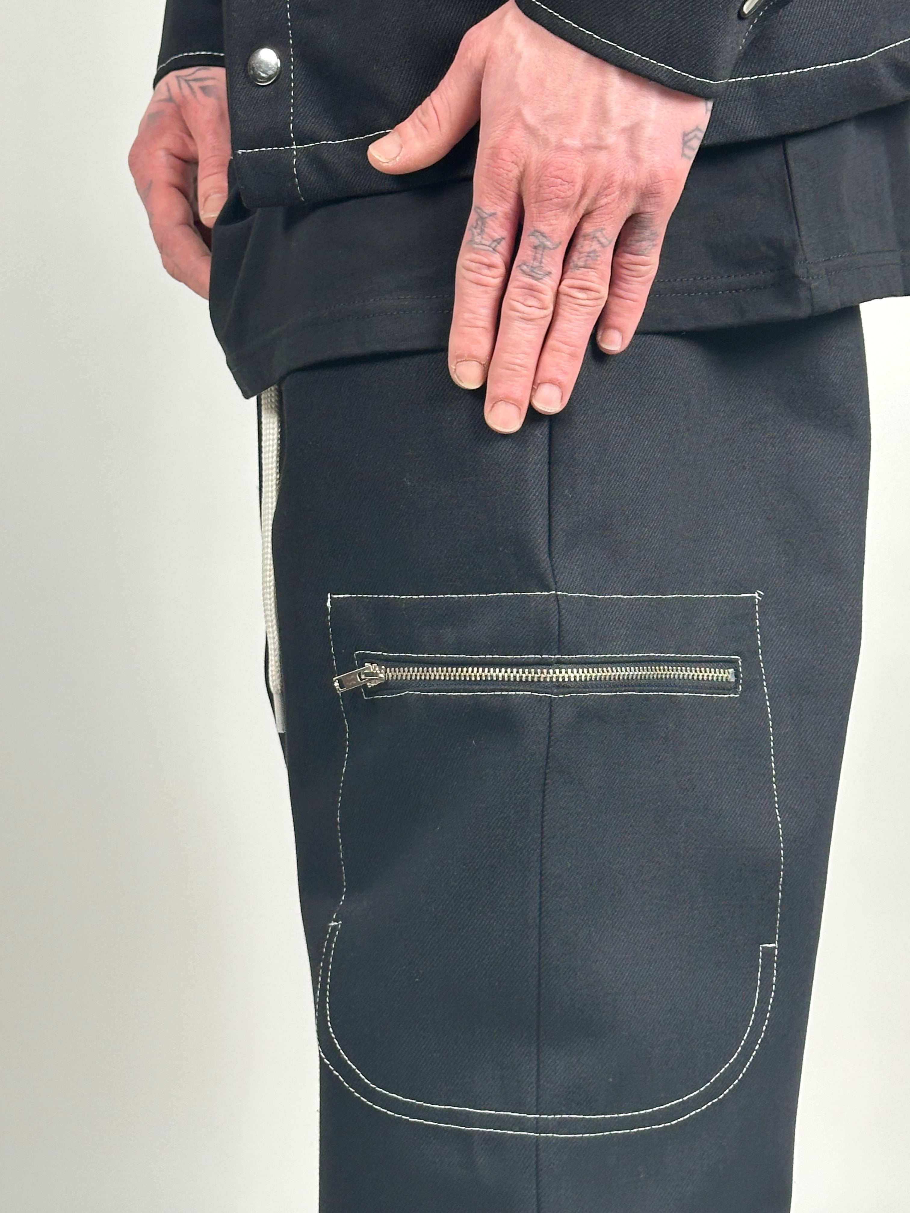 COORDINATO IN DENIM BLACK