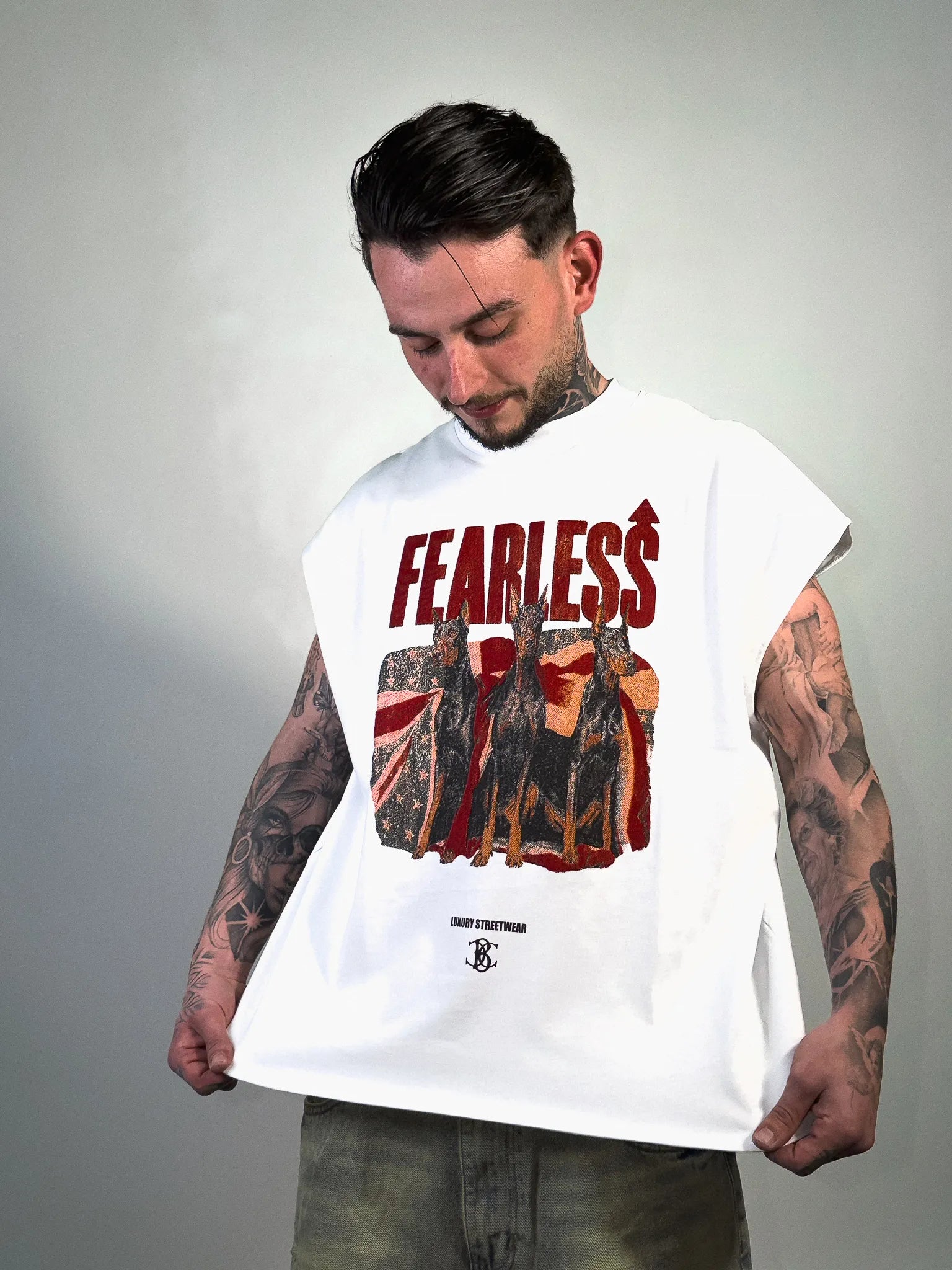 T-VEST FEARLESS  BLACK CIRCUS