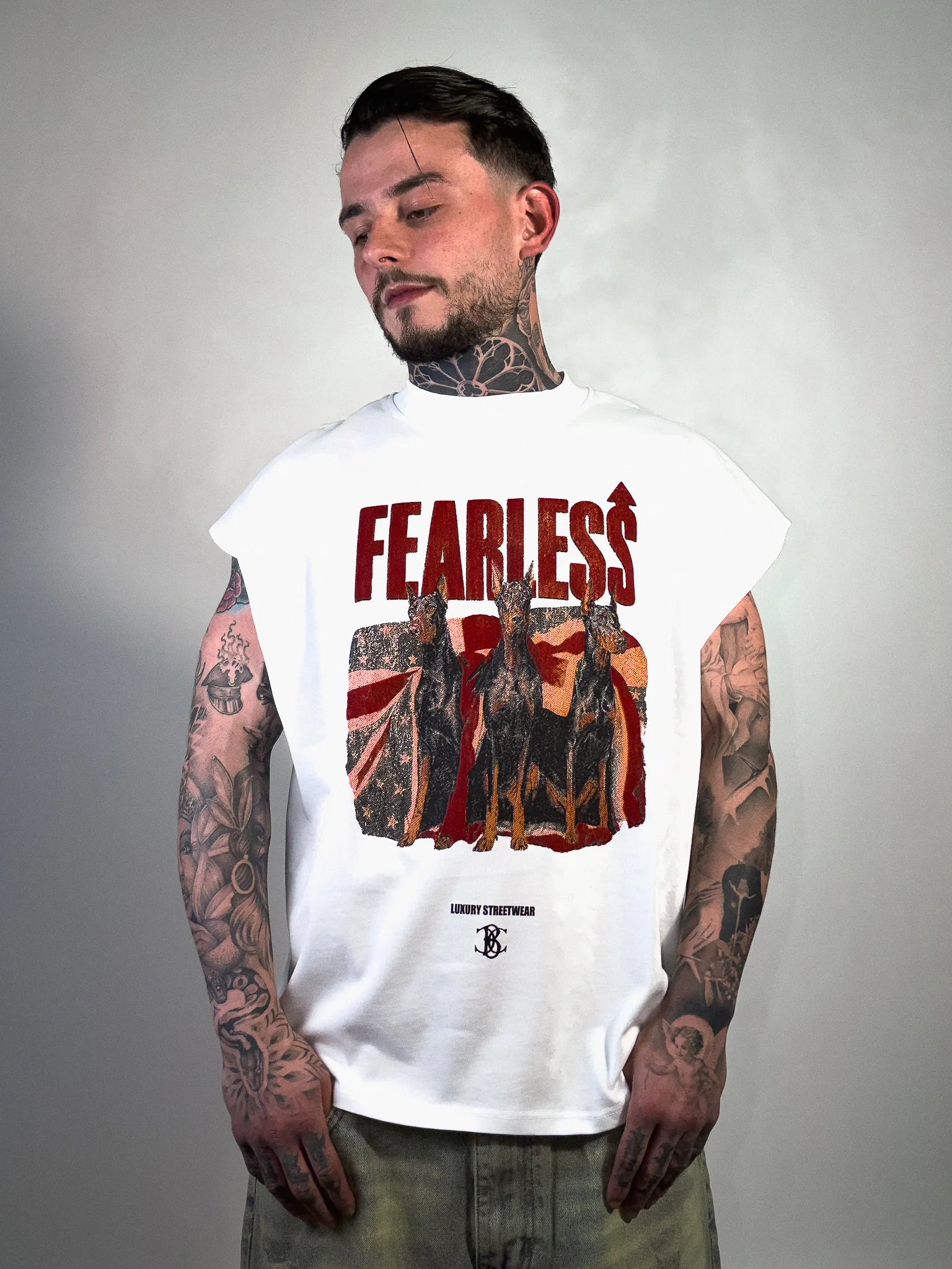 T-VEST FEARLESS  BLACK CIRCUS