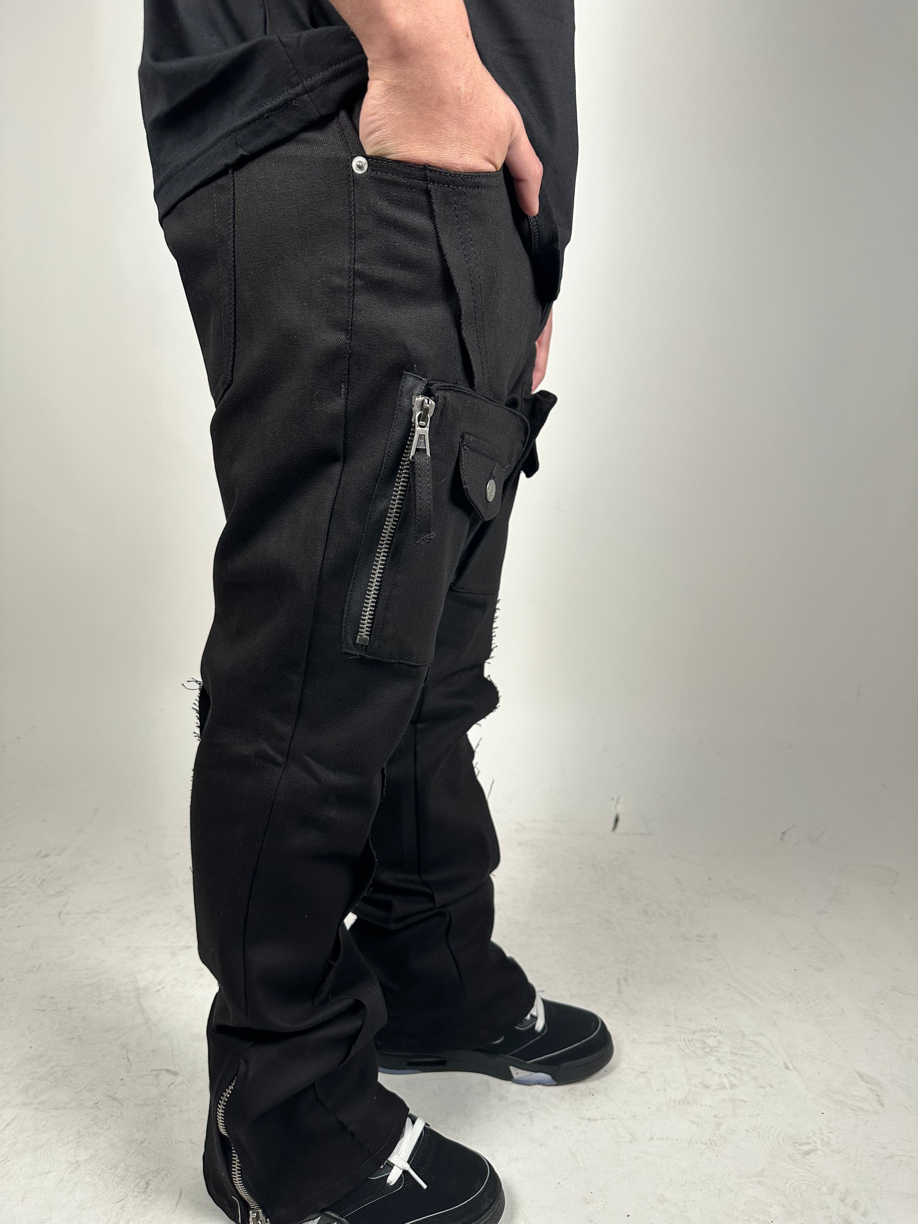 PANTALONE FLARE ZIP