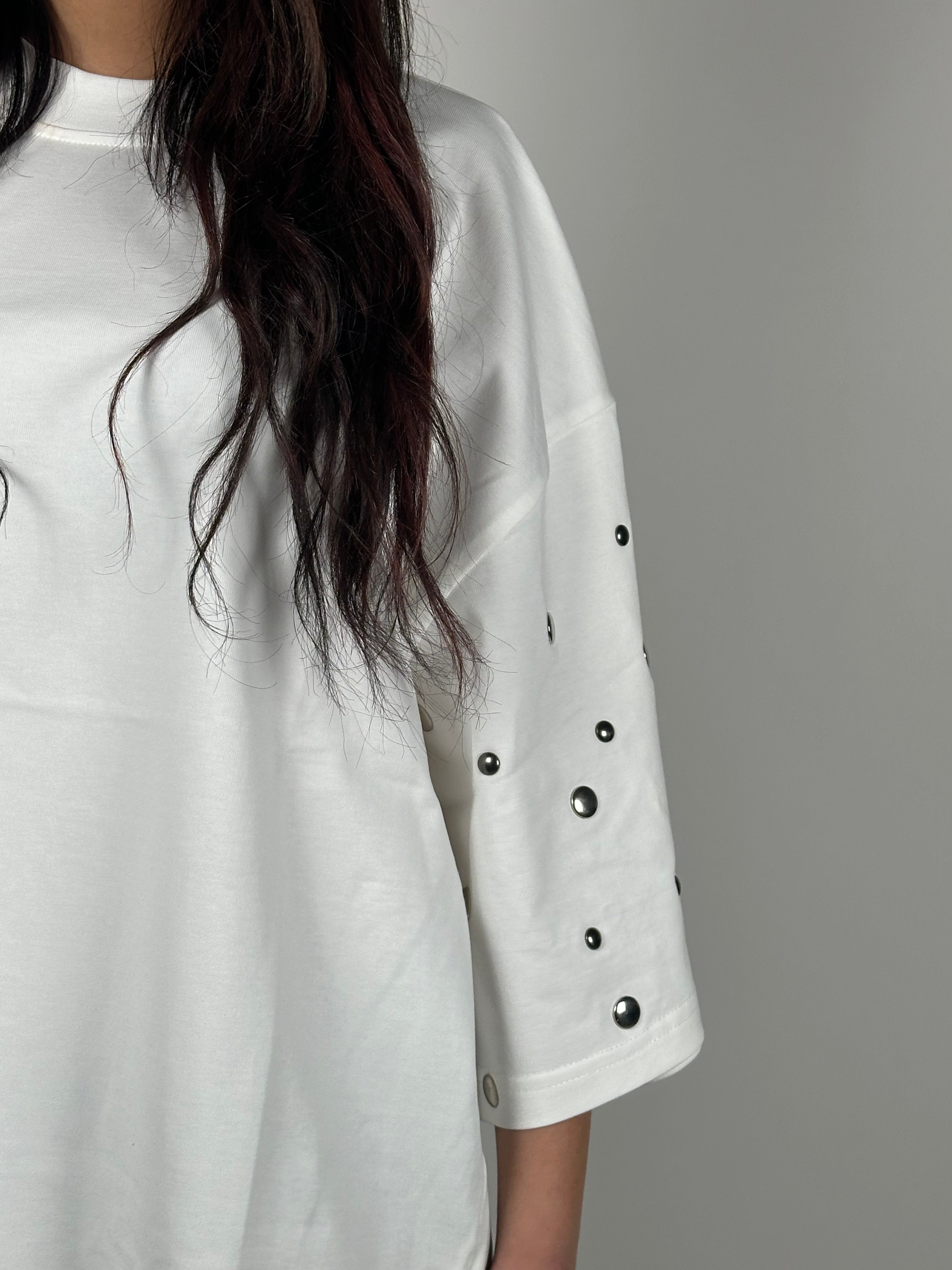 (T-SHIRT BORCHIE BIANCA